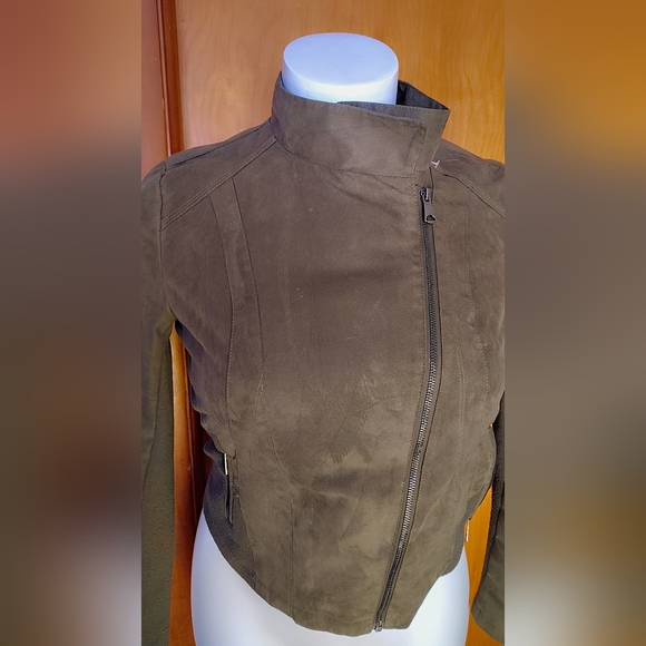 π« Mark New York Olive Moto Jacket β Size Large π« - Picture 5 of 8